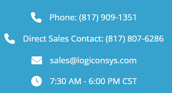 A contact information page with several different types of contacts.